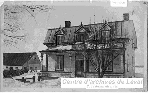 Maison autrefois situe au 673, rang Saint-Antoine, Sainte-Dorothe.