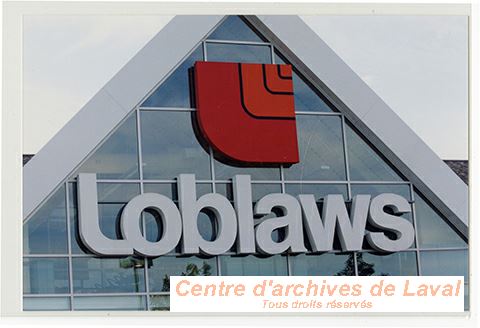 Bannire d'un march Loblaws,  Laval.