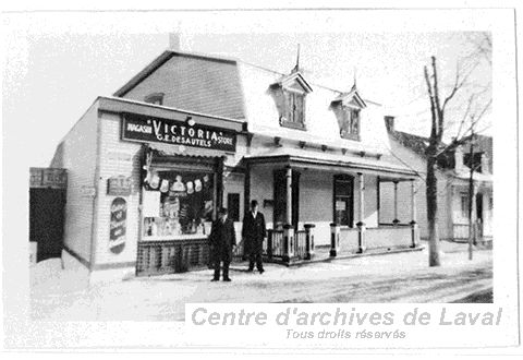 Le magasin gnral Victoria d'Aldric Dsautels,  Saint-Vincent-de-Paul.