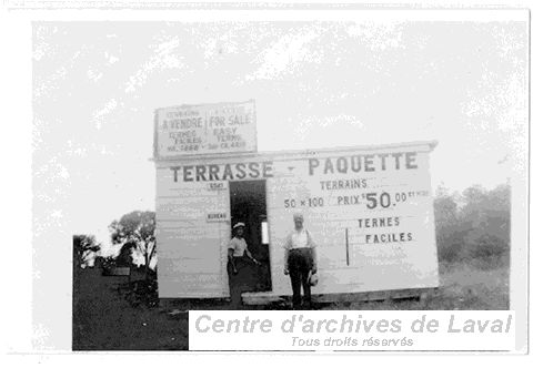 Bureau de vente Terrasse Paquette,  Saint-Franois-de-Sales.