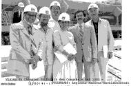 Visite du chantier du Palais des congrès - Été 1982