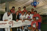 Activité de tennis parrainée par Marion Merrell Dow pour la Fondation