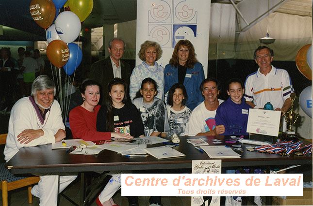 Jean-Pierre Coallier et Jean-Paul Champagne lors d'une activit pour la Fondation