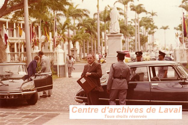 Jean-Nol Lavoie lors de la visite de l'Association internationale des parlementaires de langue franaise  l'le Maurice