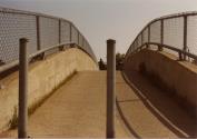 Problèmes des pistes cyclables. Piste cyclable sur le pont Lachapelle. [1982-1988]