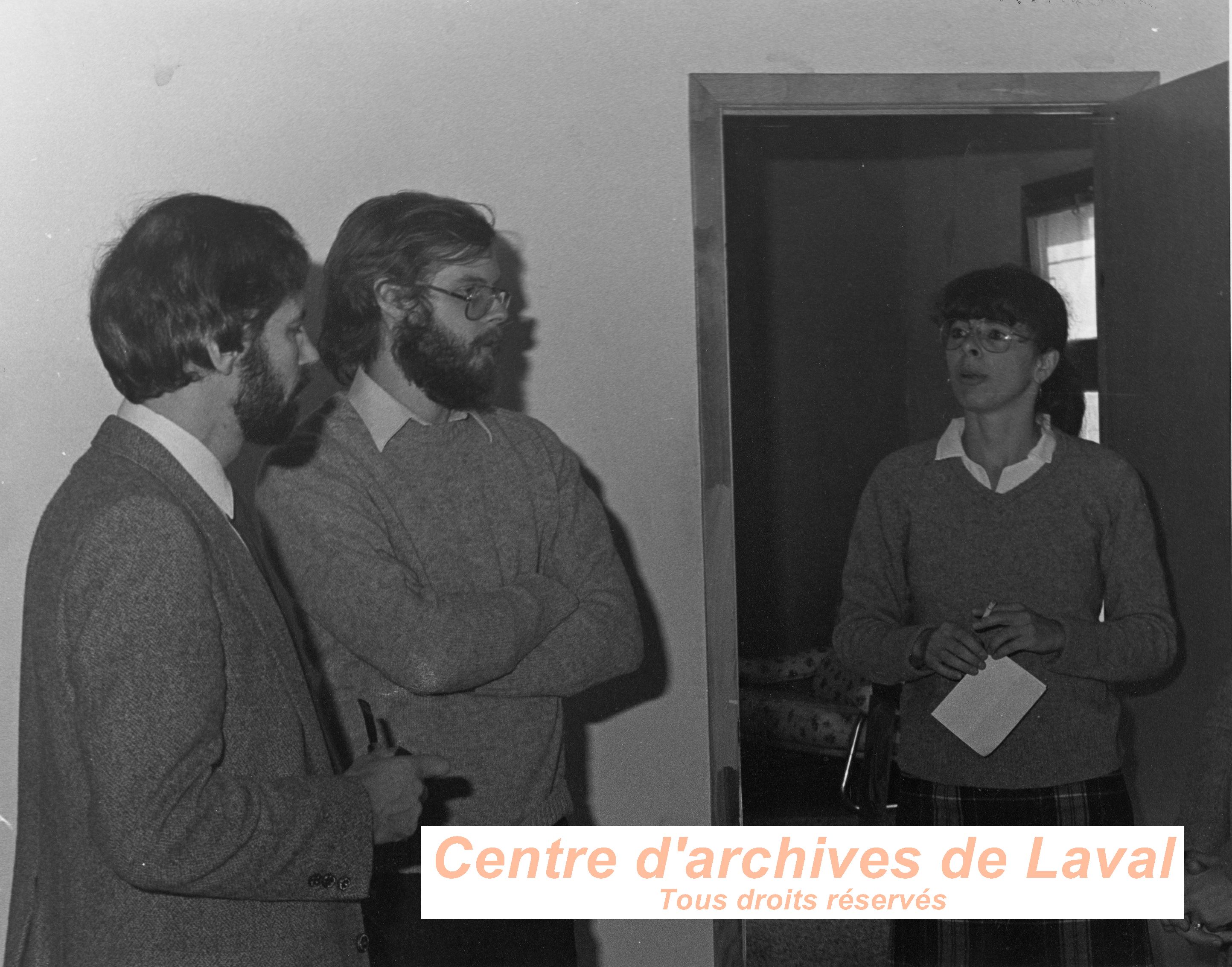 Michel Leduc au Centre de Tri lan Laval Inc. en 1982