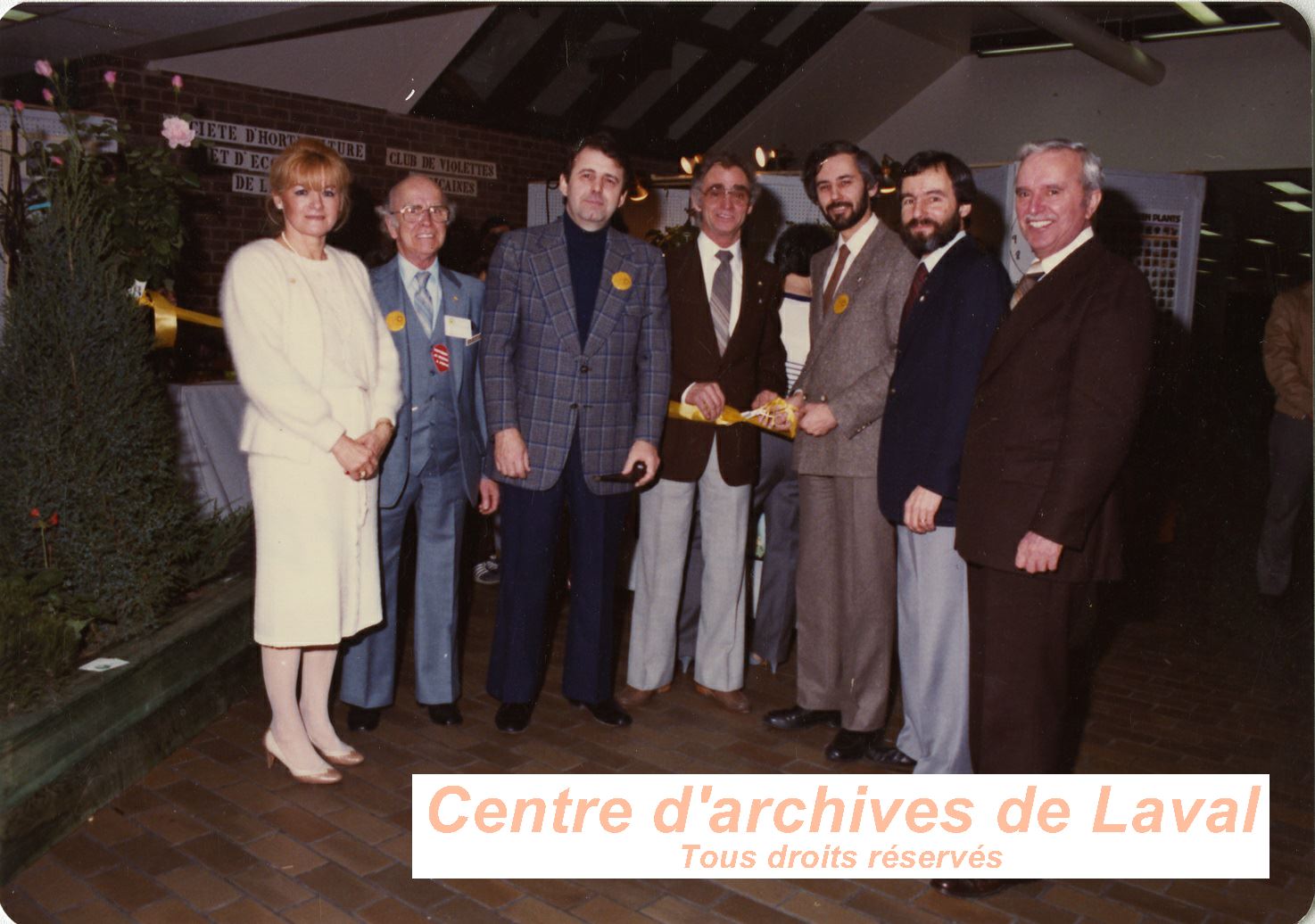 Notables et politiciens lors de l'vnement Pleins Feux Laval, en 1983