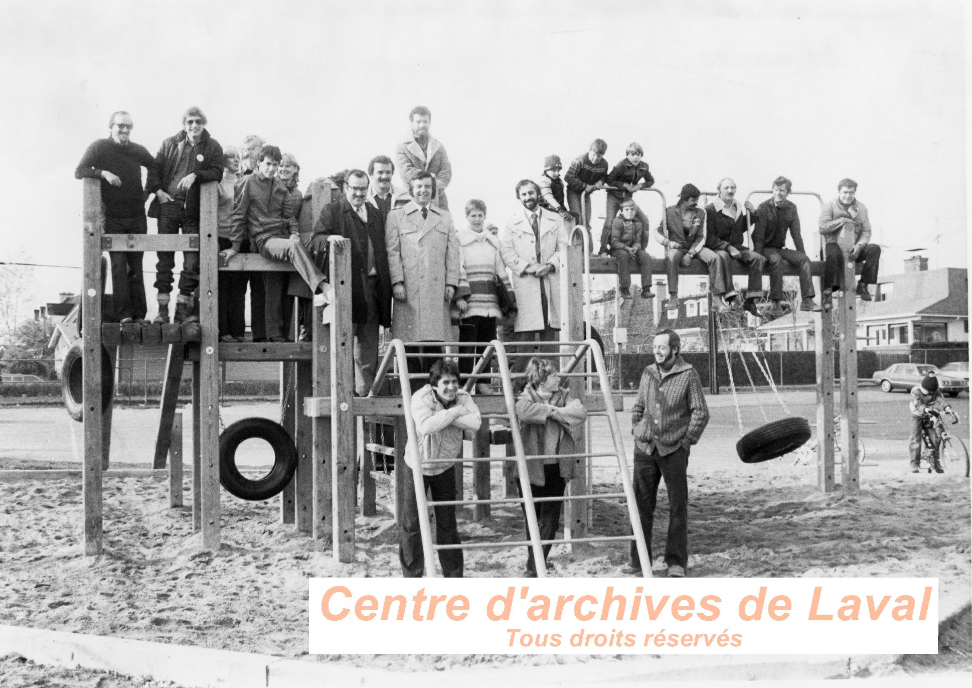 Inauguration de l'aire dtente-loisirs du parc Paul VI, en 1982