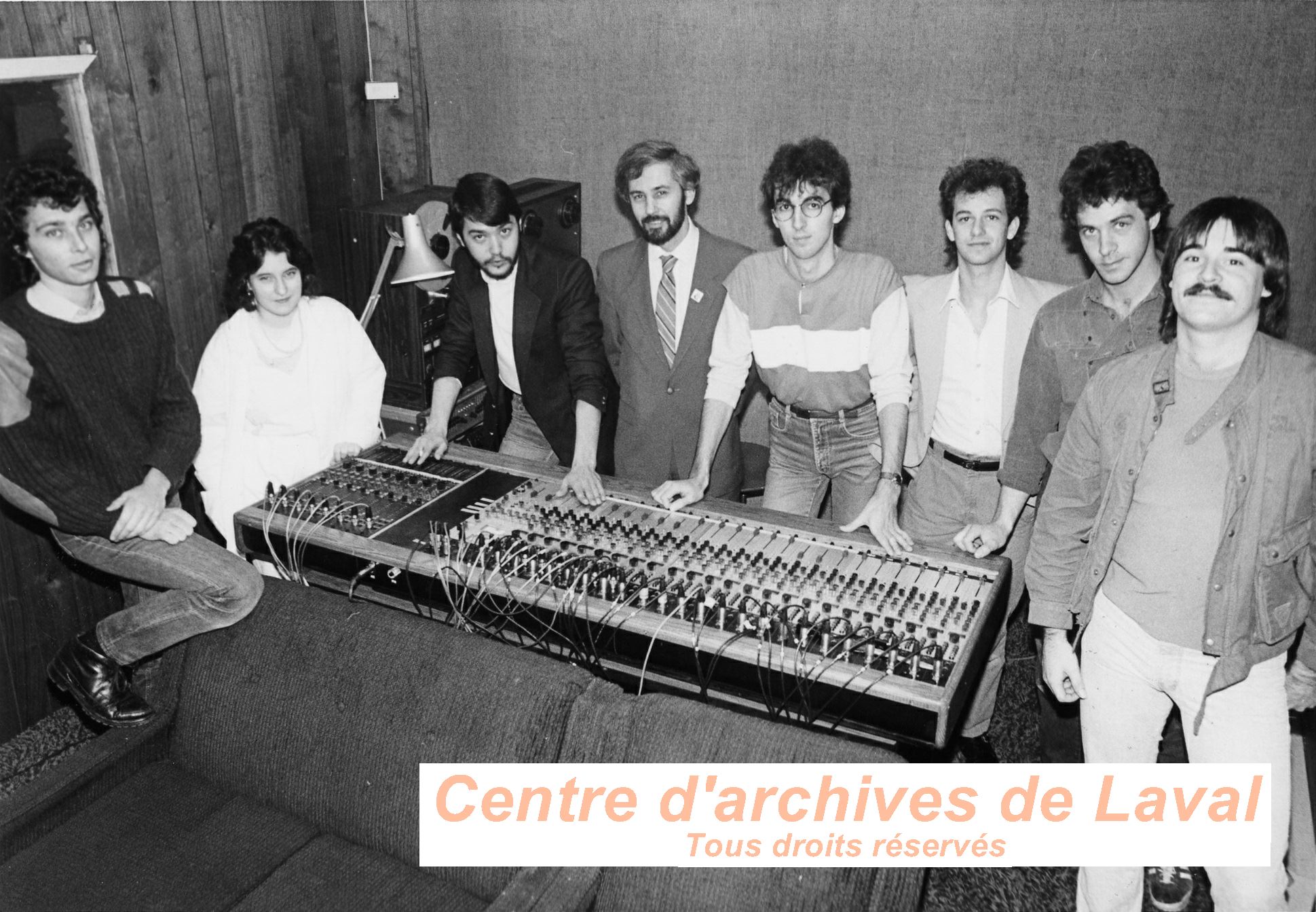 Michel Leduc au studio Prise I en 1985