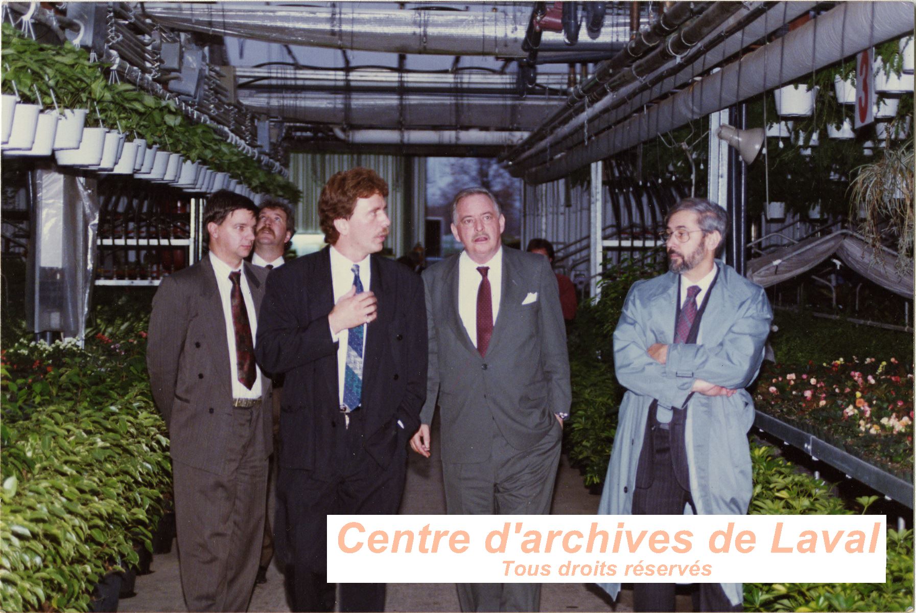 Michel Leduc en compagnie de Jacques Parizeau , en 1992