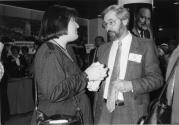 Michel Leduc lors du congrs national du PQ en 1990