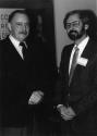 Jacques Parizeau et Michel Leduc lors du congrs rgional du PQ en 1989