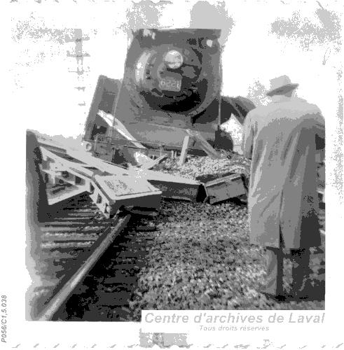 Draillement de train.