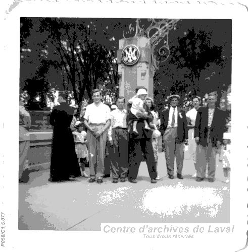 Famille et amis de Franois Legault au Sanctuaire Notre-Dame du Cap,  Trois-Rivires.