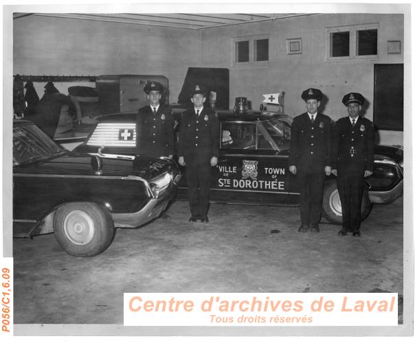 Membres du corps ambulancier de Sainte-Dorothe.