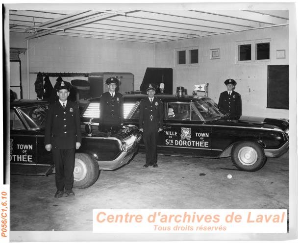 Membres du corps ambulancier de Sainte-Dorothe.