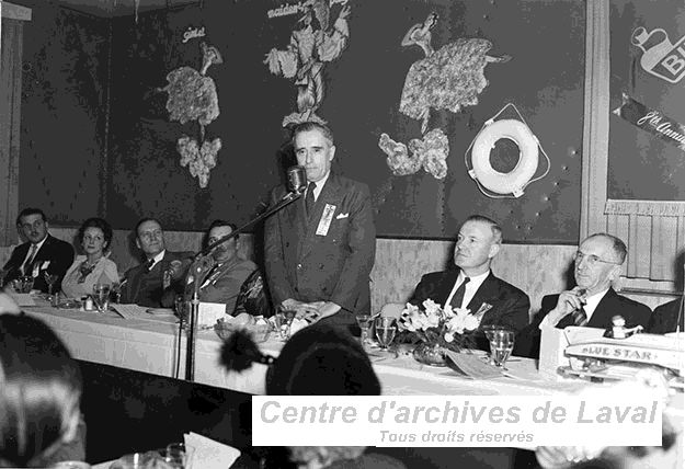 Huitime banquet officiel du Club nautique des Mille-les, 1953