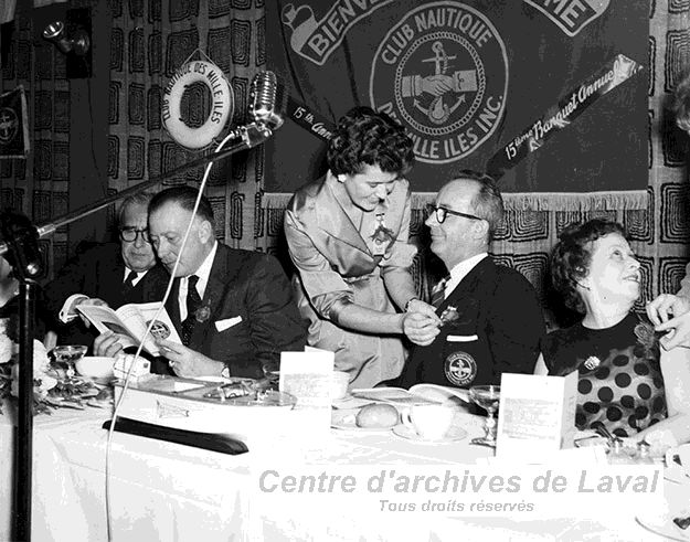 Quinzime banquet officiel du Club nautique des Mille-les, 1959