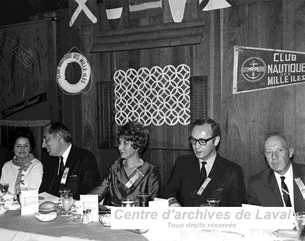 Vingt-troisime banquet officiel du Club nautique des Mille-les, 1968