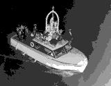 Sixième procession de la Vierge organisée par le Club nautique des Mille-Îles, 1959
