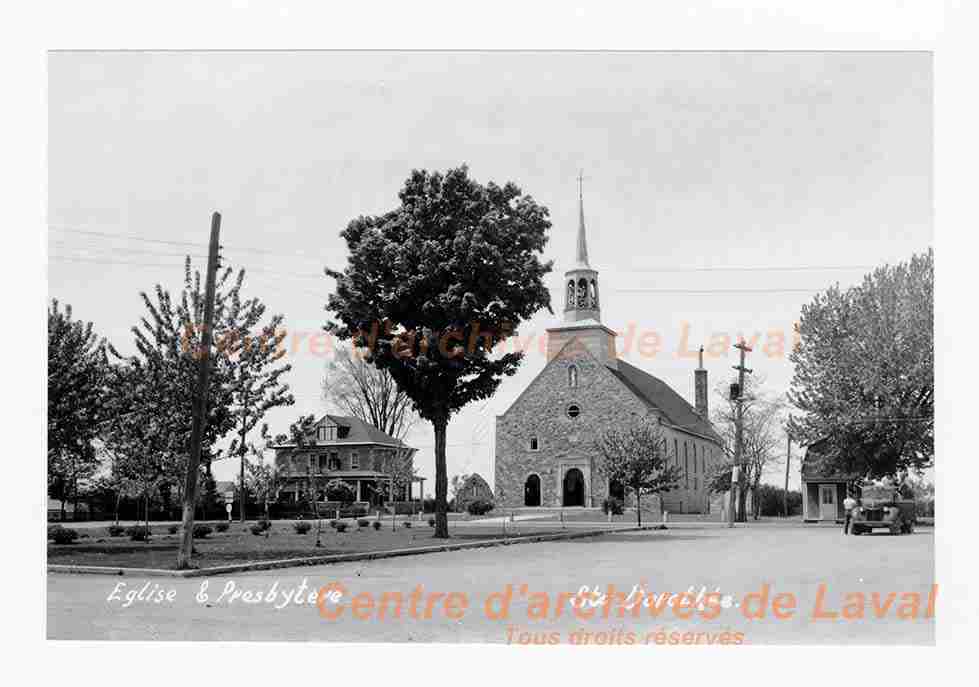 L'glise et le presbytre de Sainte-Dorothe