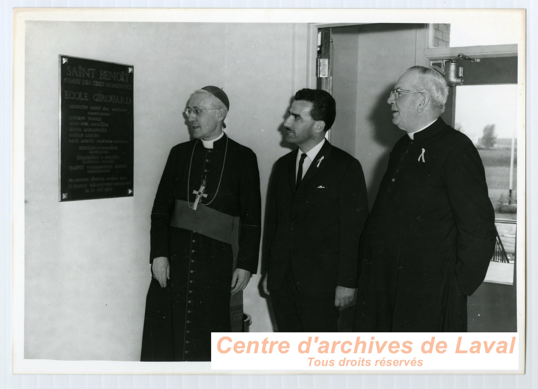 Bndiction de l'cole Girouard  Saint-Benot le 17 mai 1963.