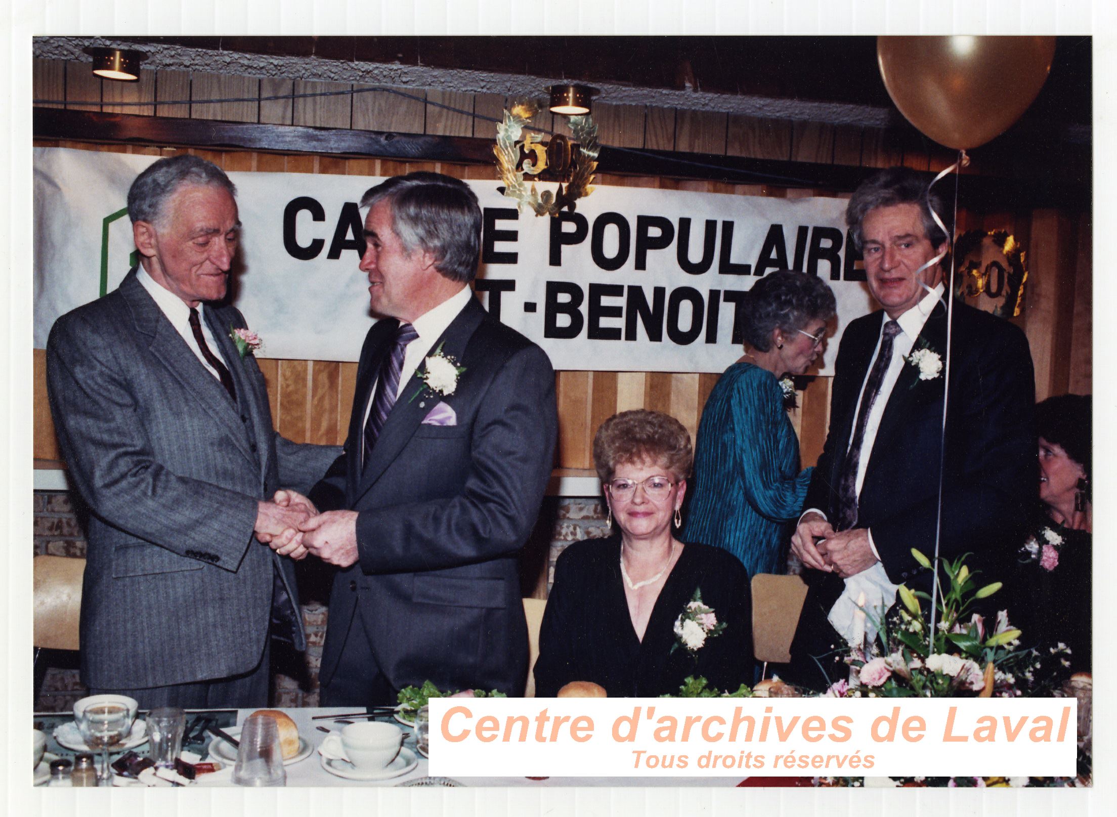 50e anniversaire de la Caisse populaire Desjardins Mont-Bleu en 1988.