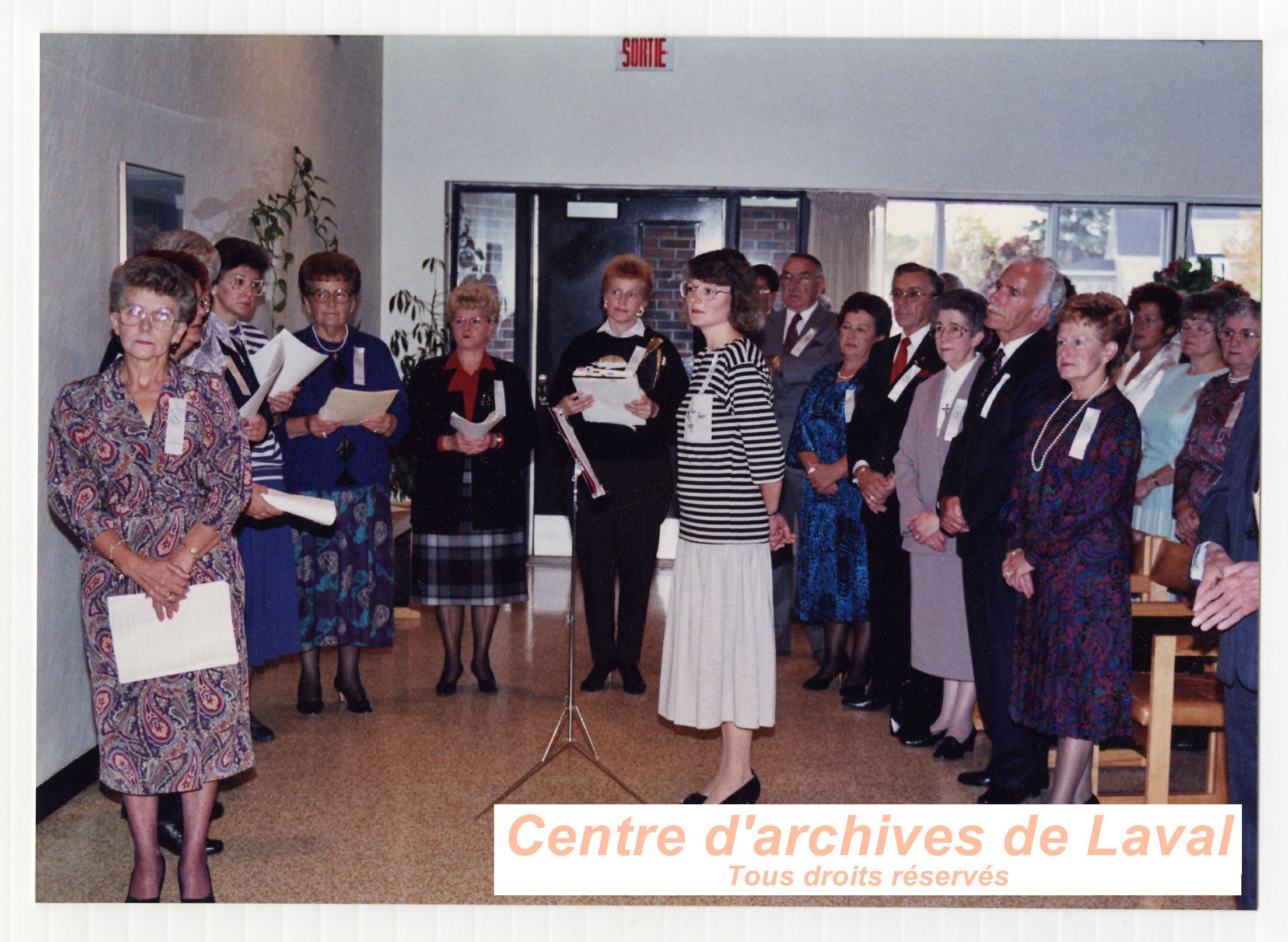 10e anniversaire du Centre d'acceuil de Saint-Benot en 1989.