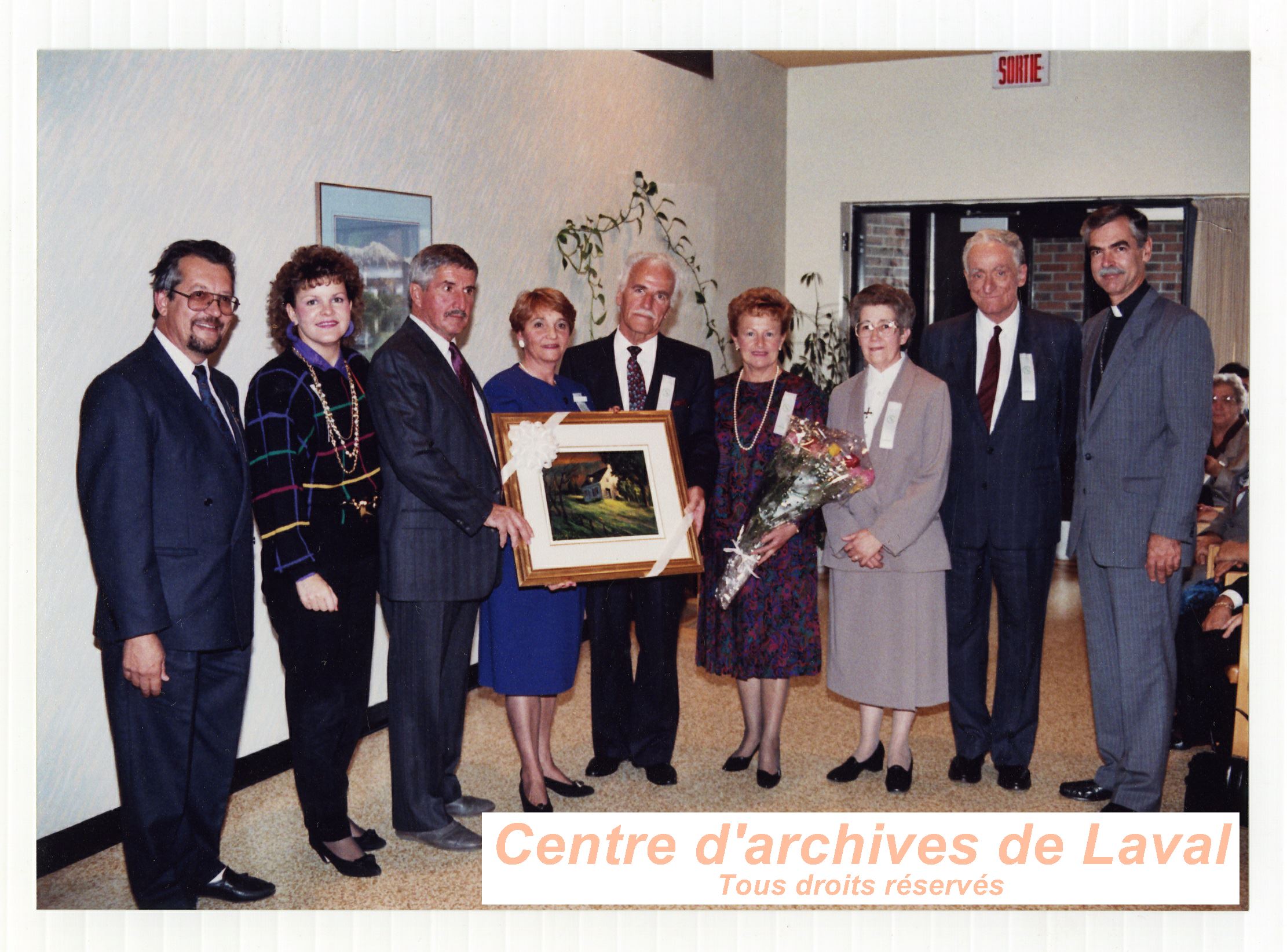 10e anniversaire du Centre d'acceuil de Saint-Benot en 1989.