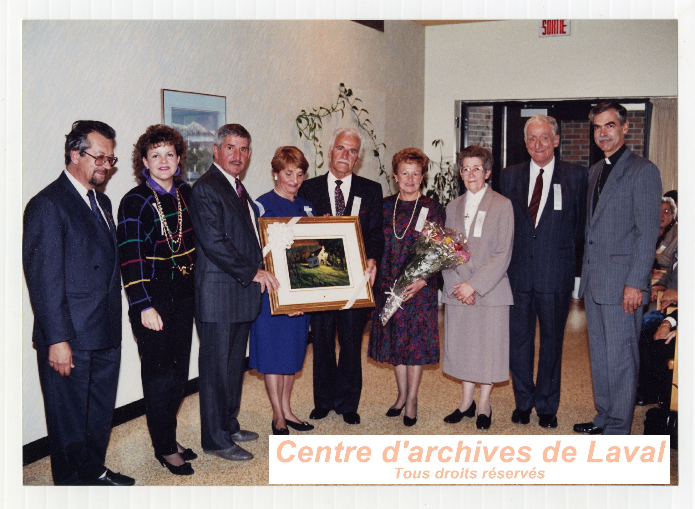 10e anniversaire du Centre d'acceuil de Saint-Benot en 1989.