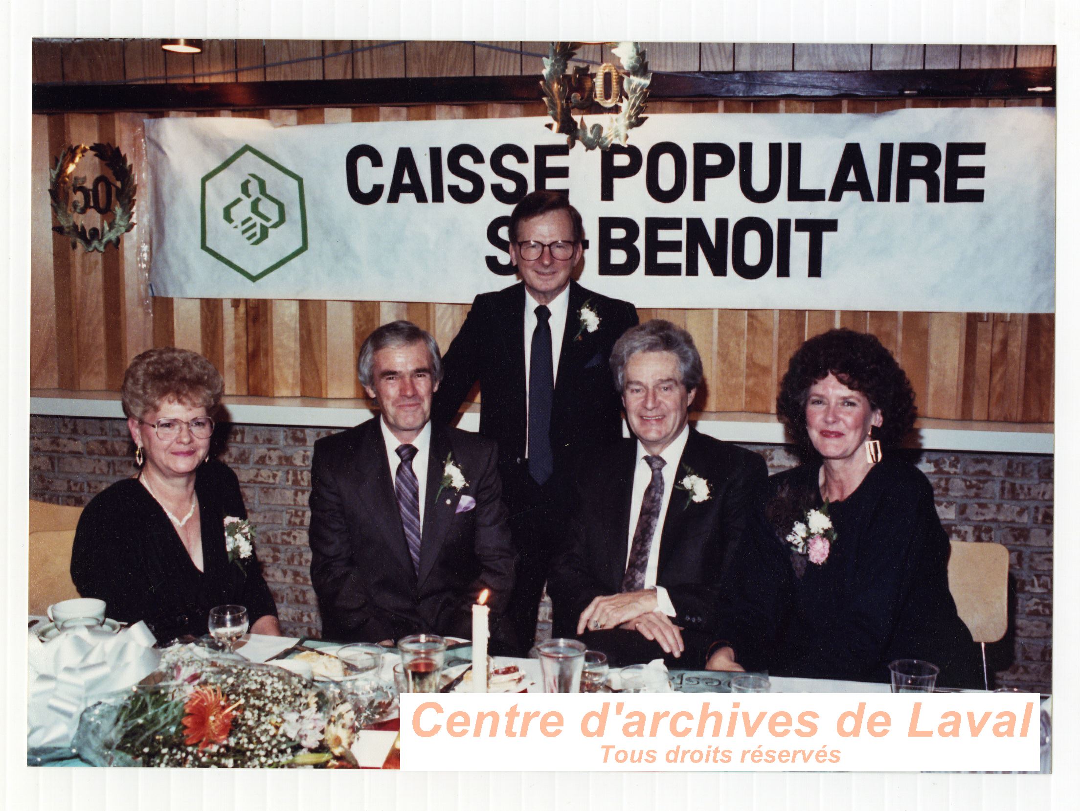 50e anniversaire de la Caisse populaire Desjardins Mont-Bleu en 1988.