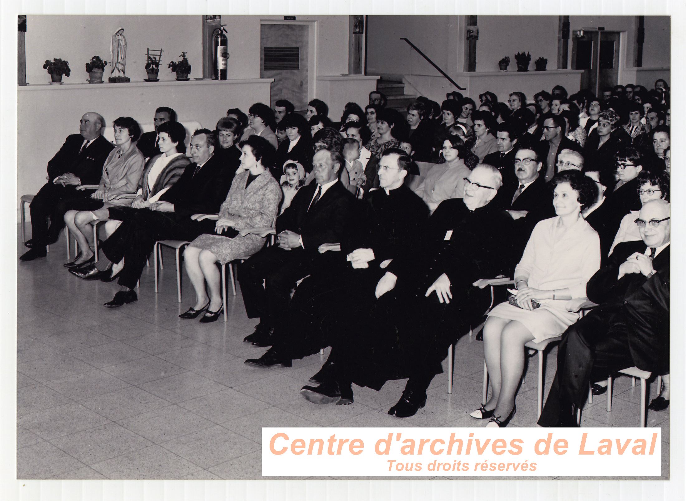 Spectacle  l'cole Girouard de Saint-Benot en 1970.