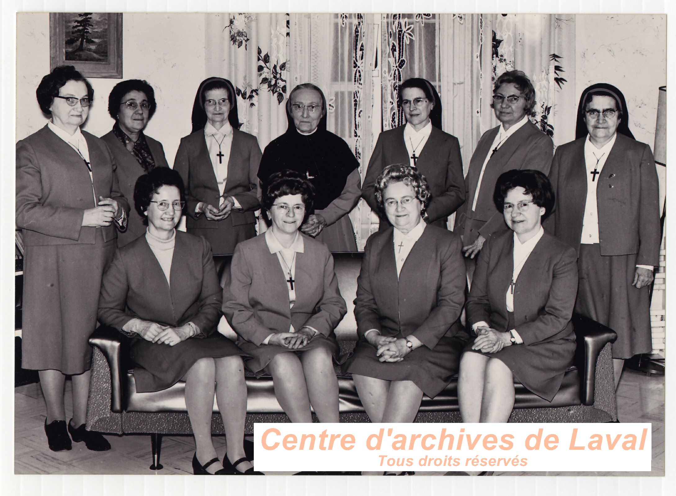 Les religieuses de Saint-Benot en 1970.