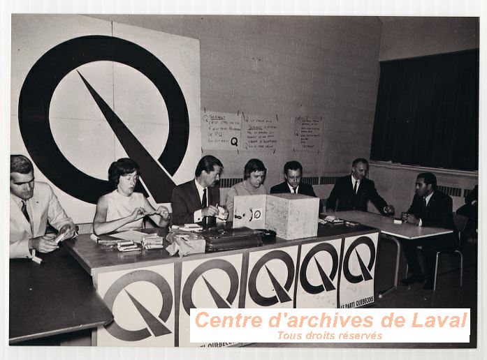 Prparation aux lections de 1970 pour le Parti qubcois  Saint-Benot en 1969.