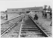 Arrivée du train du Canadien National à Sainte-Scholastique le 23 mai 1972