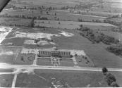 Vue aérienne de l'hôpital de Saint-Eustache
