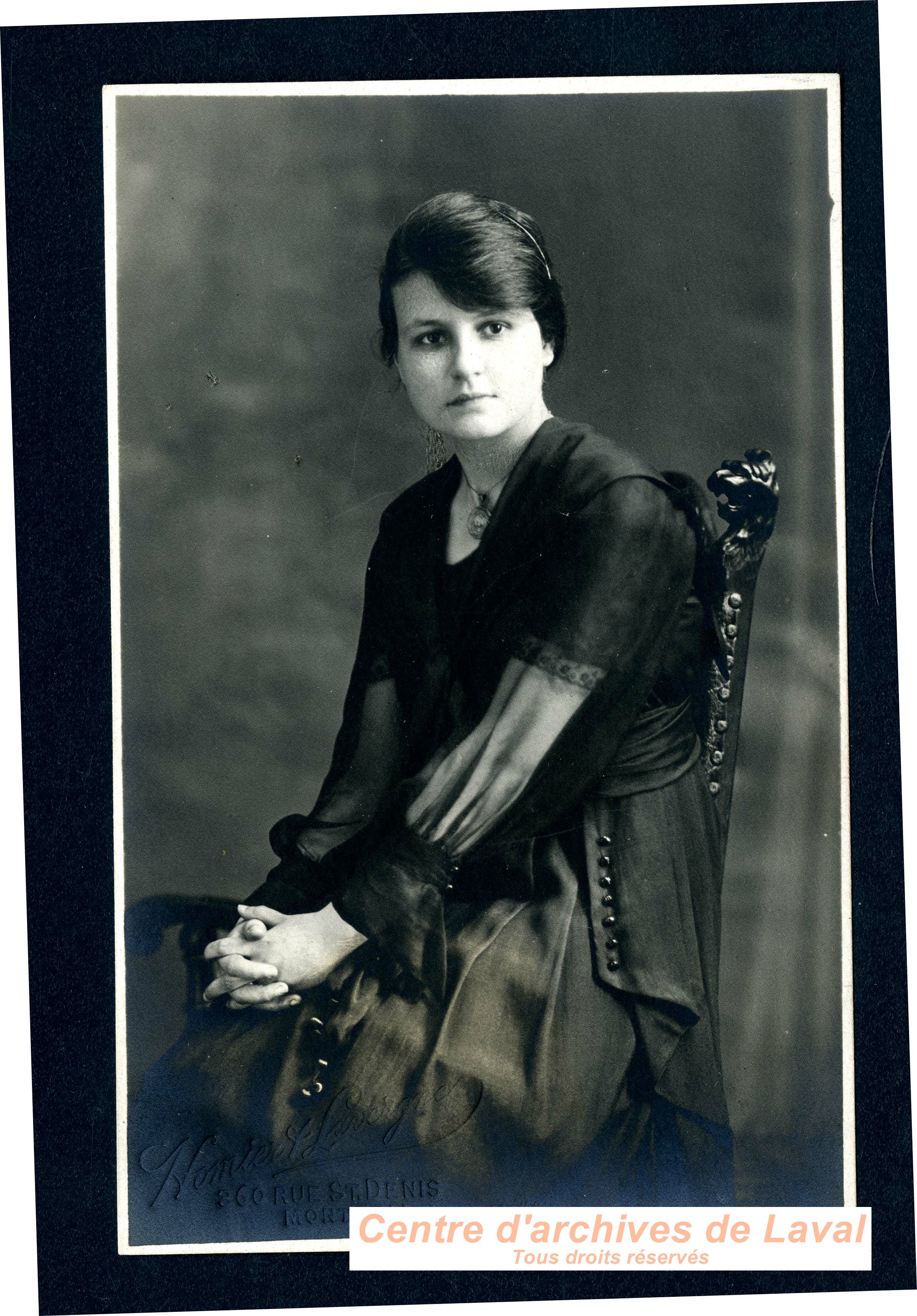 Portrait de Germaine Auclair.