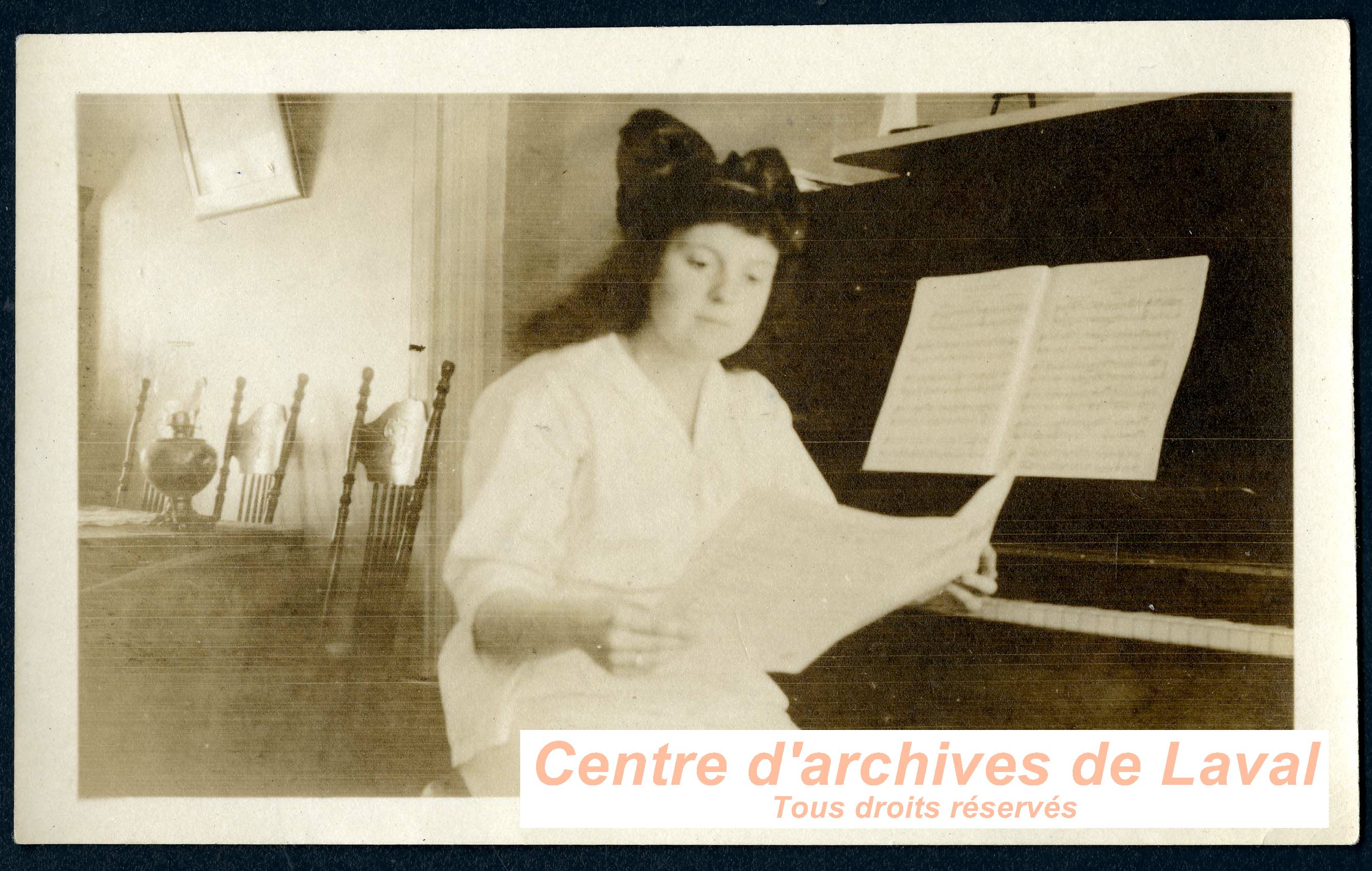 Edme Auclair au piano