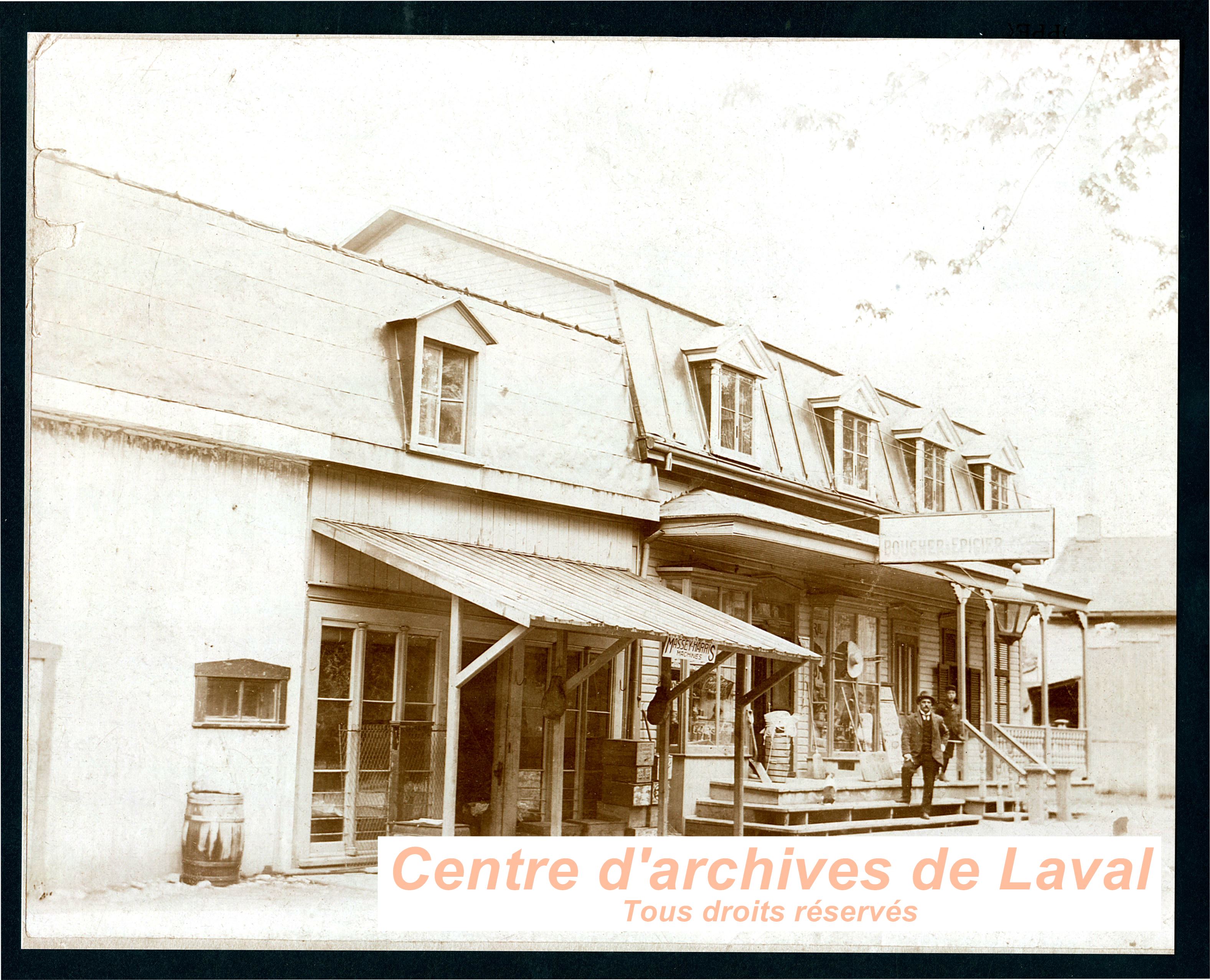 La boucherie-picerie d'Emmanuel Auclair,  Saint-Vincent-de-Paul