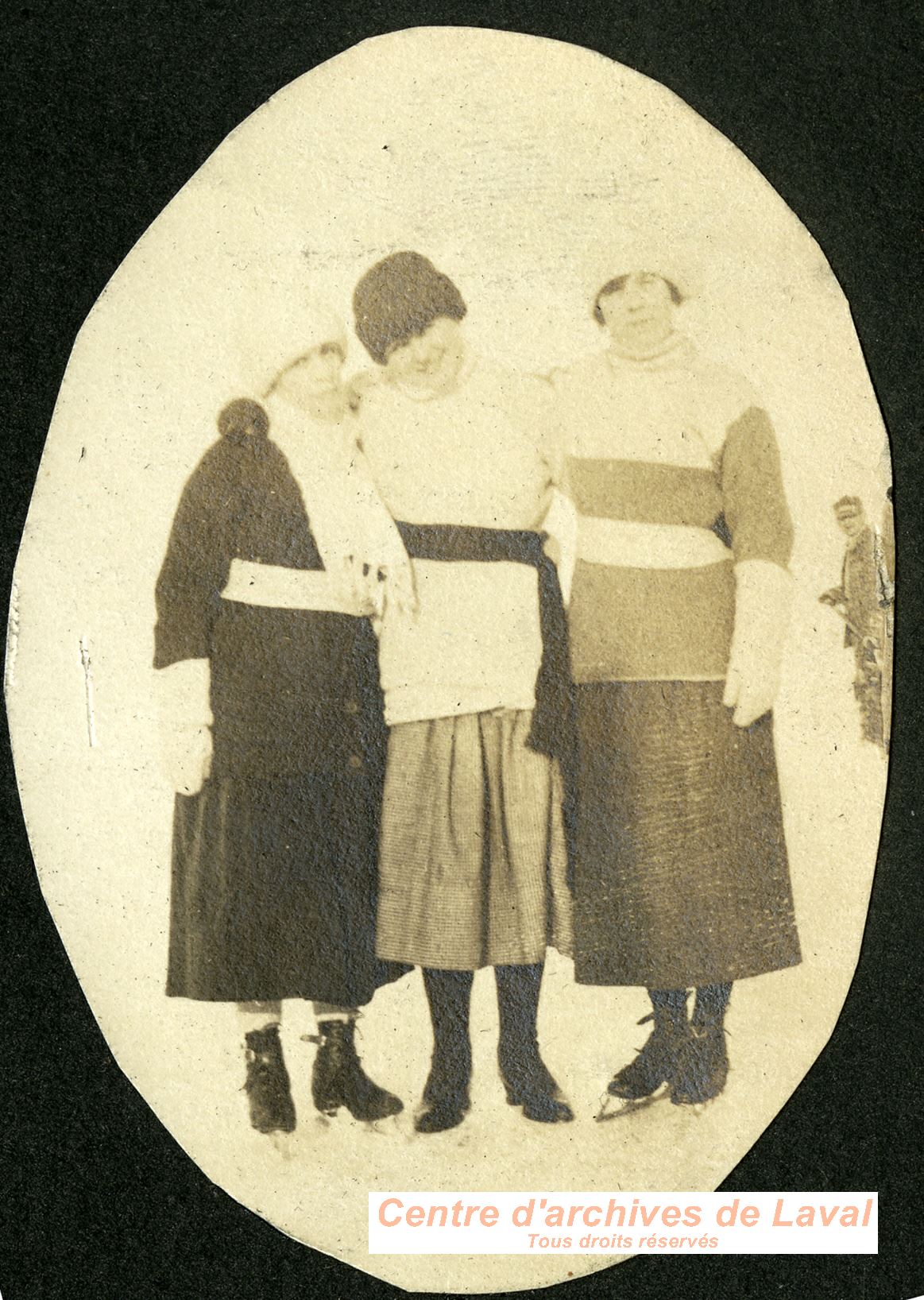 Portrait de femmes sur la glace