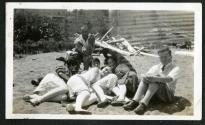 Groupe d'amis au lac Tremblant