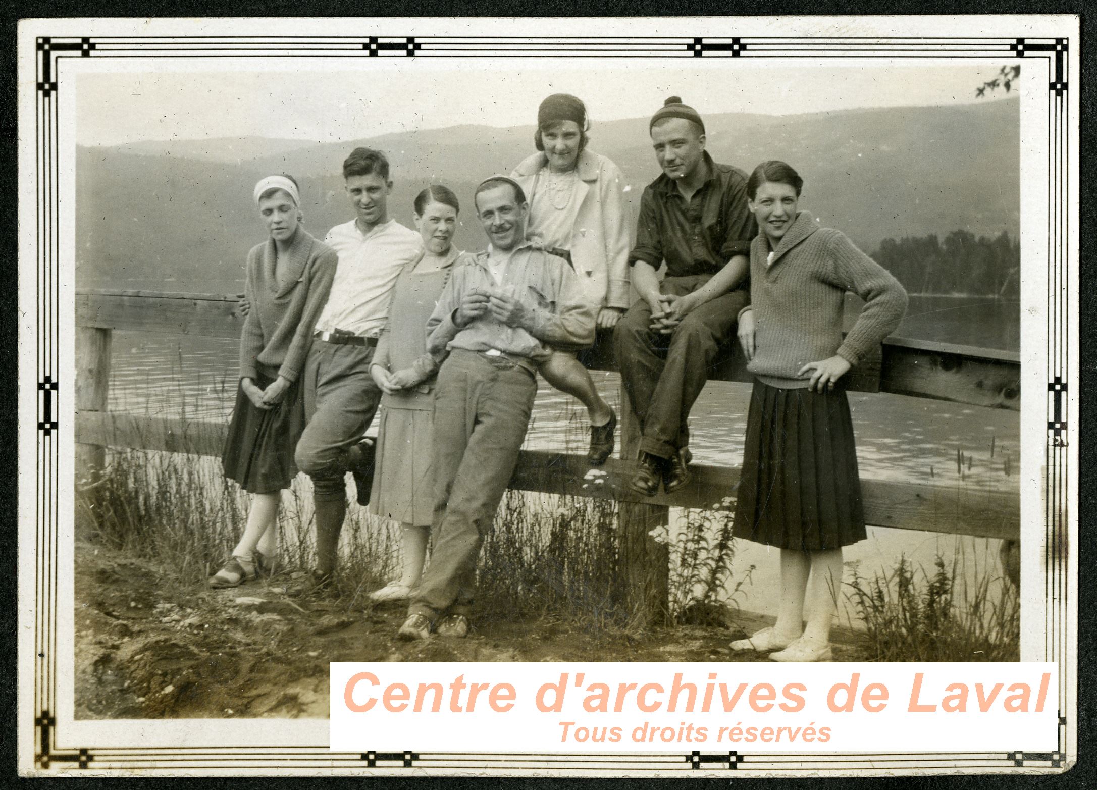 Portrait d'amis au lac Tremblant