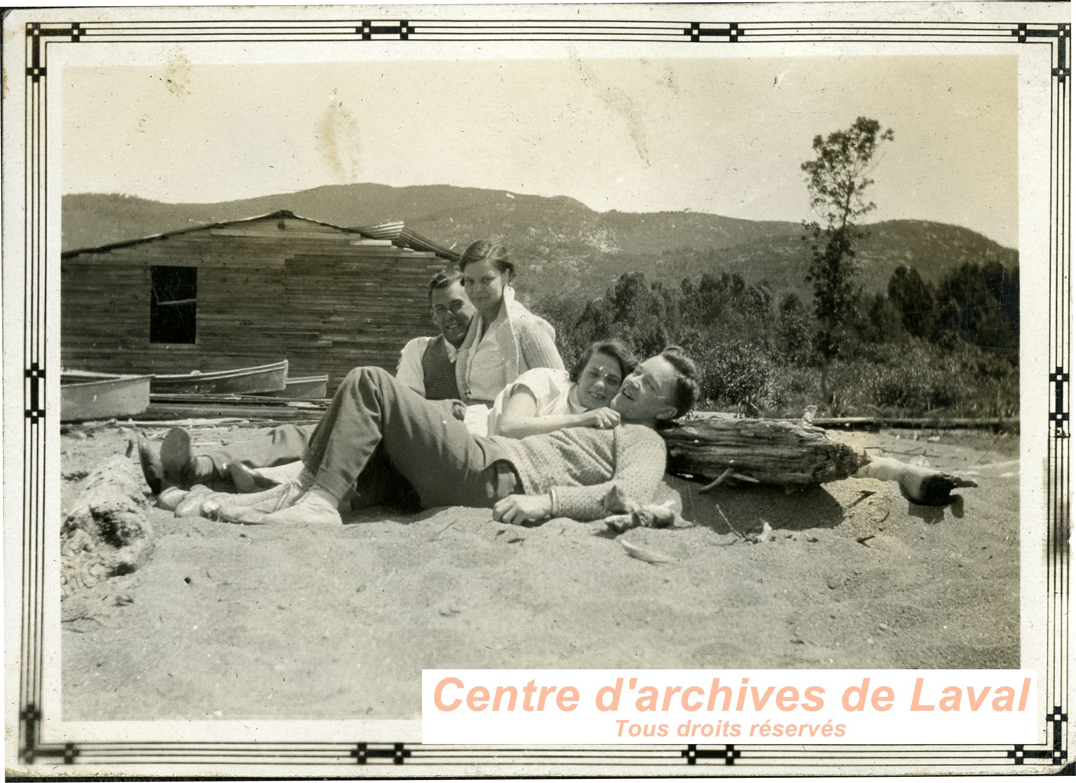 Portrait d'amis au lac Tremblant