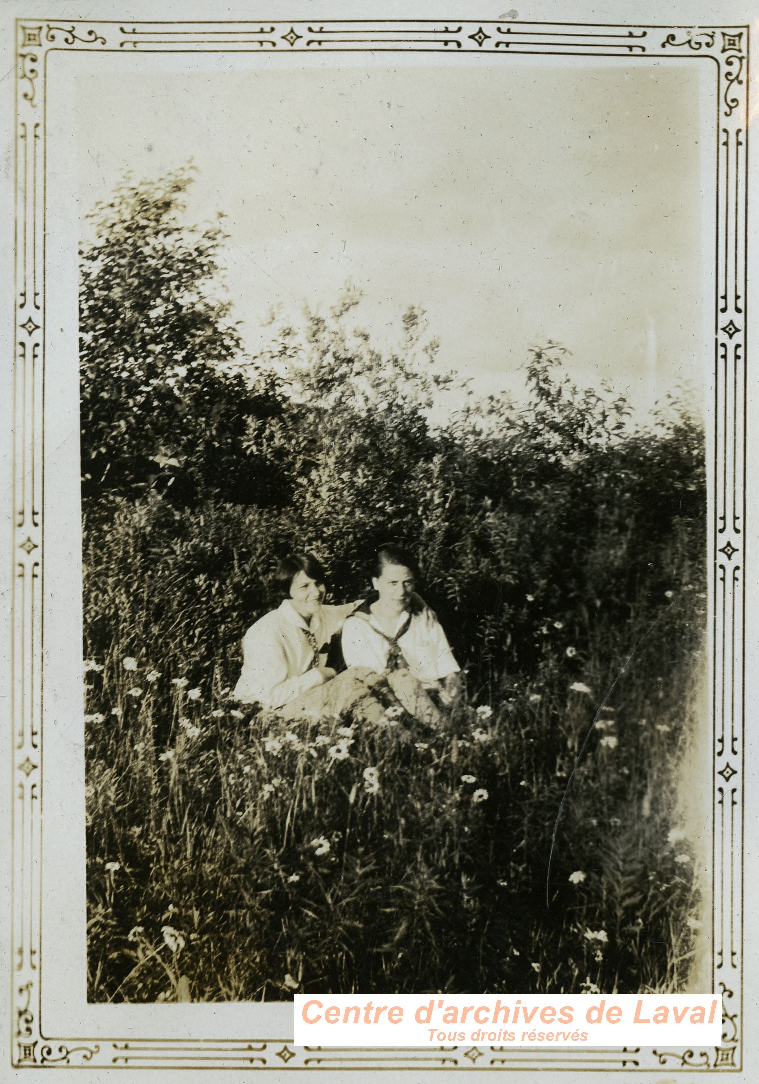 Portrait de deux amies