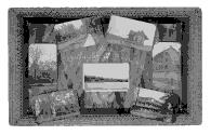 Assemblage de cartes postales présentant différentes vues du village de Saint-Vincent-de-Paul.