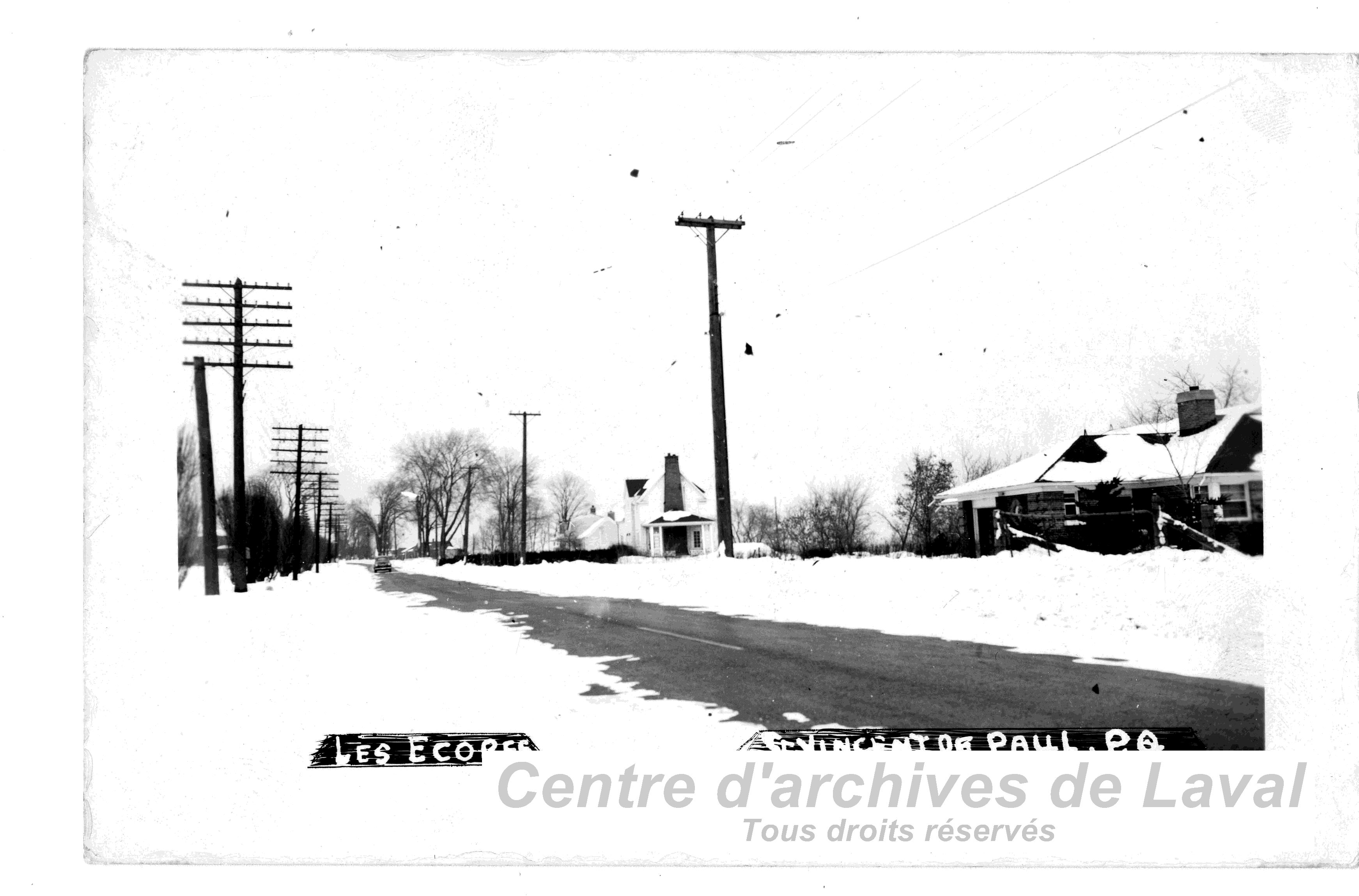 La rue Les cores  Saint-Vincent-de-Paul.