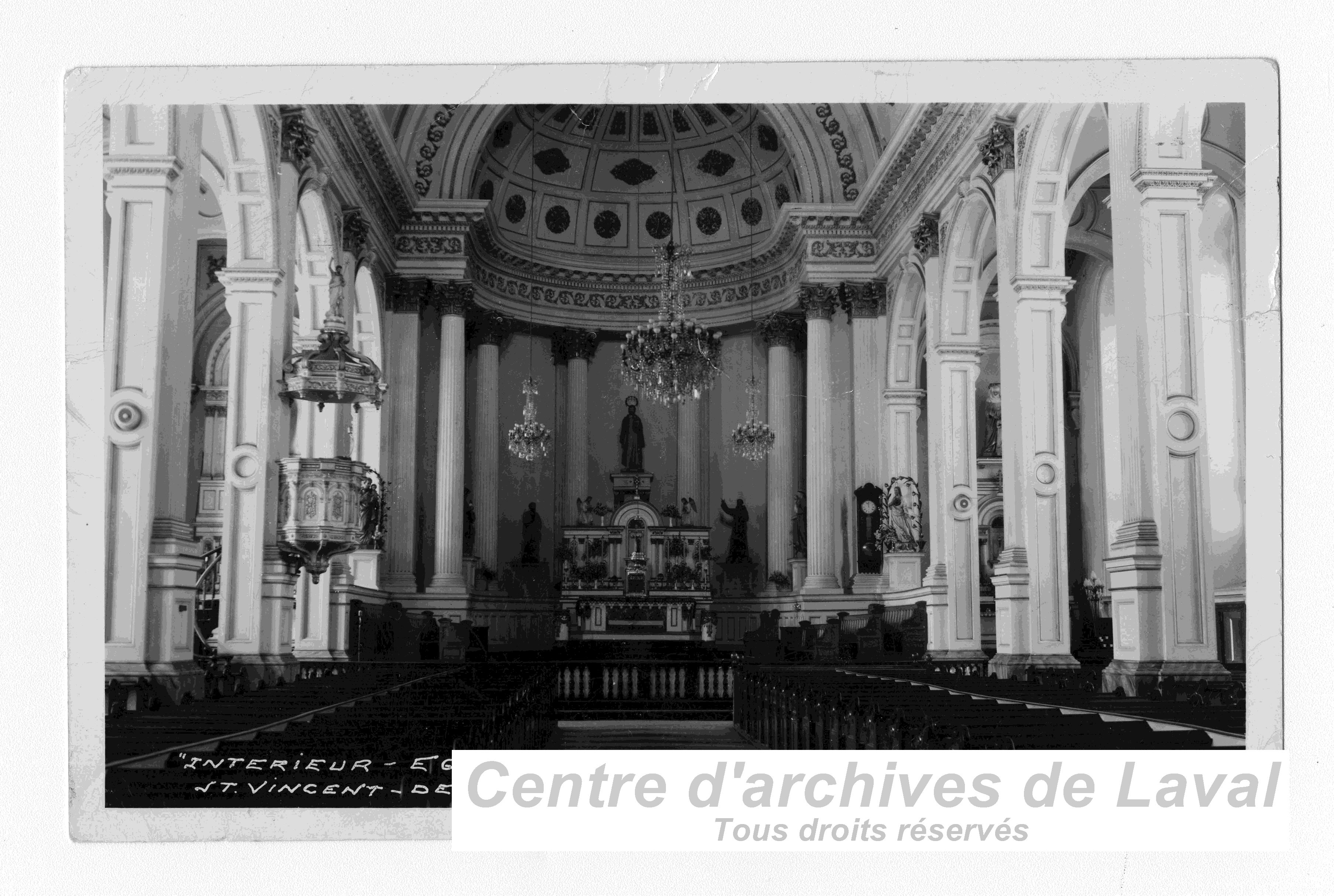 Le choeur de l'glise Saint-Vincent-de-Paul.