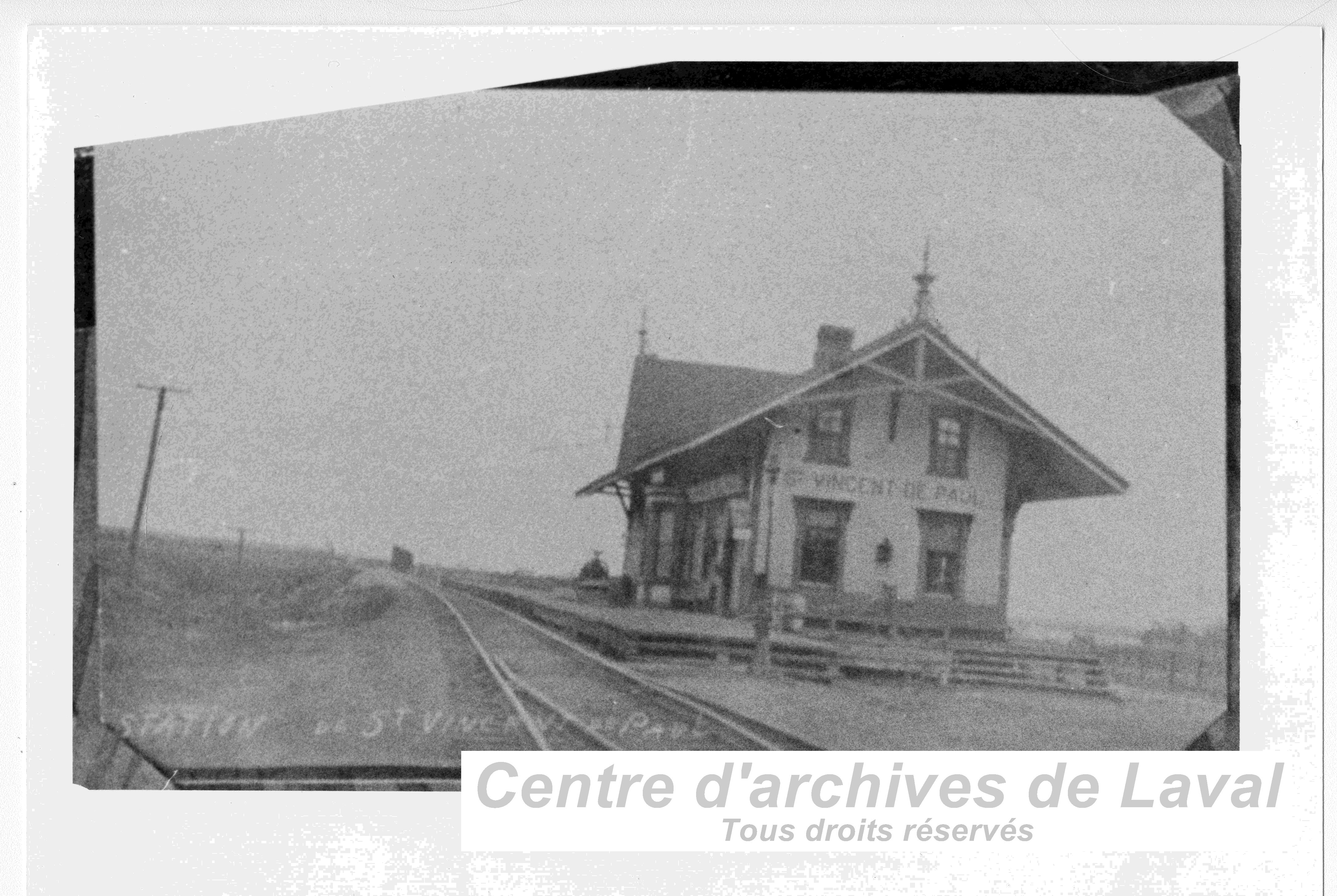 La gare de Saint-Vincent-de-Paul au dbut du 20e sicle.