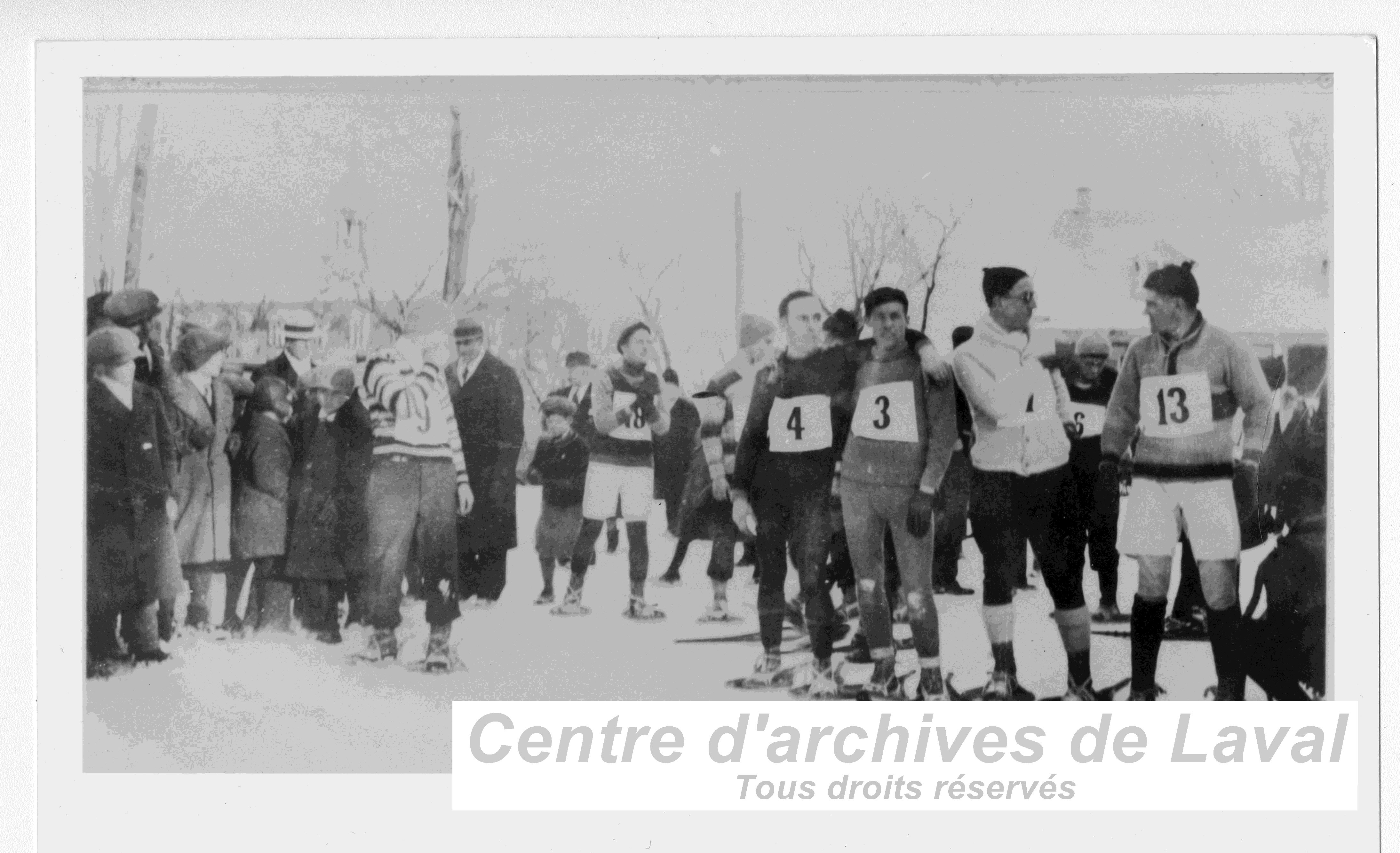 Le club de raquetteurs La feuille d'rable  Saint-Vincent-de-Paul.