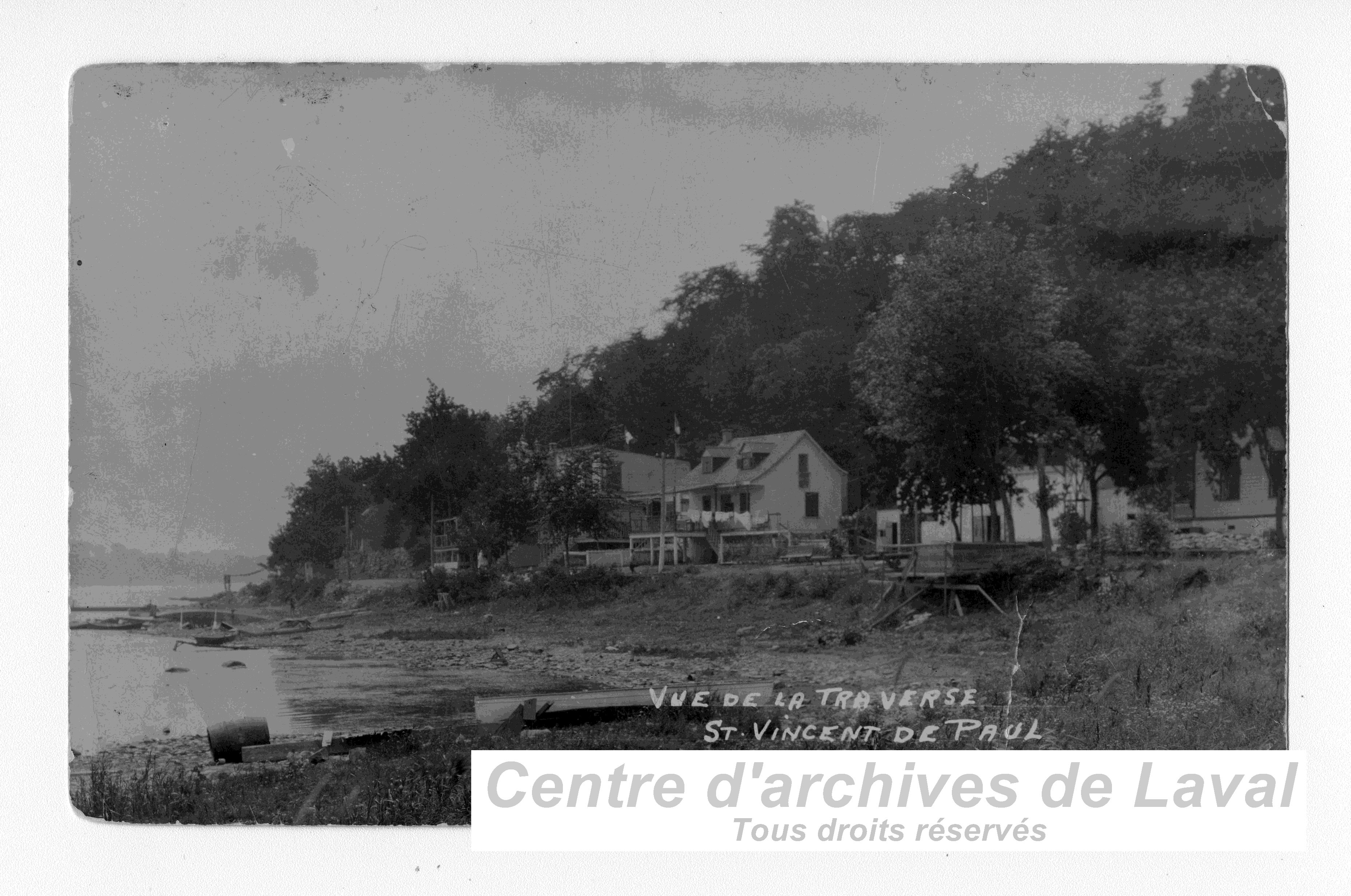 La traverse  Saint-Vincent-de-Paul, en 1915.